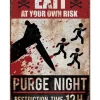 Advarselsskilt Purge 24 x 36 cm