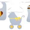 Baby Shower Banner Blå, 20cm x 5m