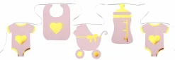 Baby Shower Banner Rosa, 20cm x 5m