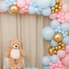 Ballongbue Kit Gender Reveal, 138 ballonger, ca 3-3.5m