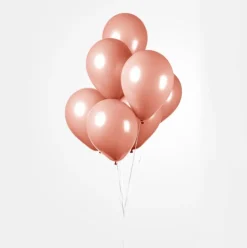 Ballonger Ensfarget Fersken, 25 stk