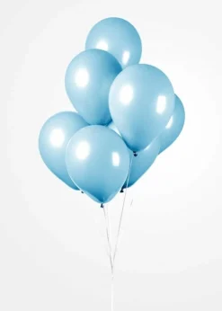 Ballonger Lyseblå, 30 cm, 10 stk