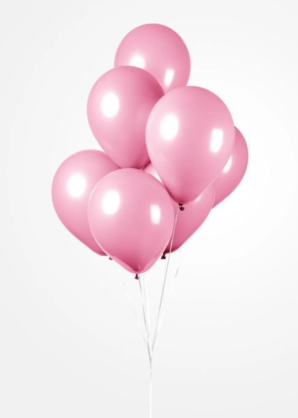 Ballonger Lyserosa, 30 cm, 10 stk