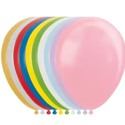 Ballonger Mix Metallisk & Perlende, 30 cm, 10 stk