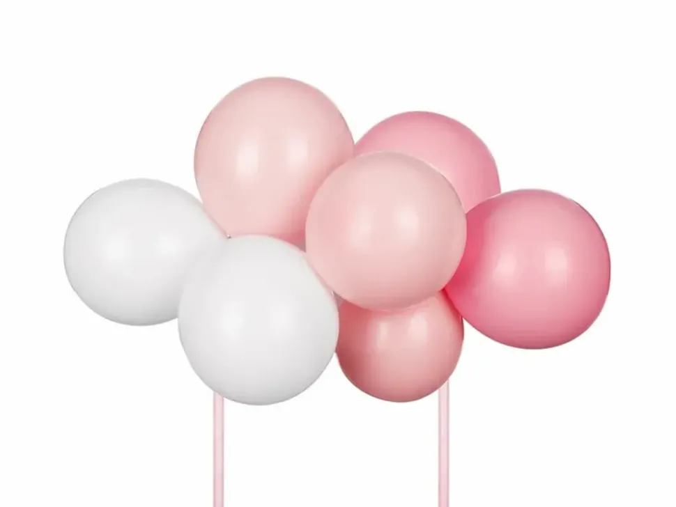 Ballong kaketopp rosa