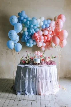 Ballong kaketopp rosa