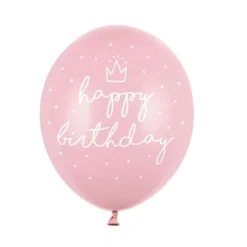 Ballongpakke, Happy Birthday Rosa, 6 stk