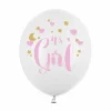 Ballongpakke, It's a Girl m/sky og stjerner, 6 stk