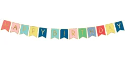 Banner Happy Birthday Multi, 175 x 15 cm