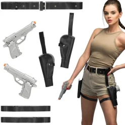 Belte og Lår Hylster Sett med to pistoler