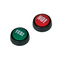 Buzzer Knapper 2 stk, Yes og No