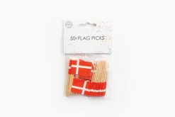 Cocktailflagg Danmark, 50 stk