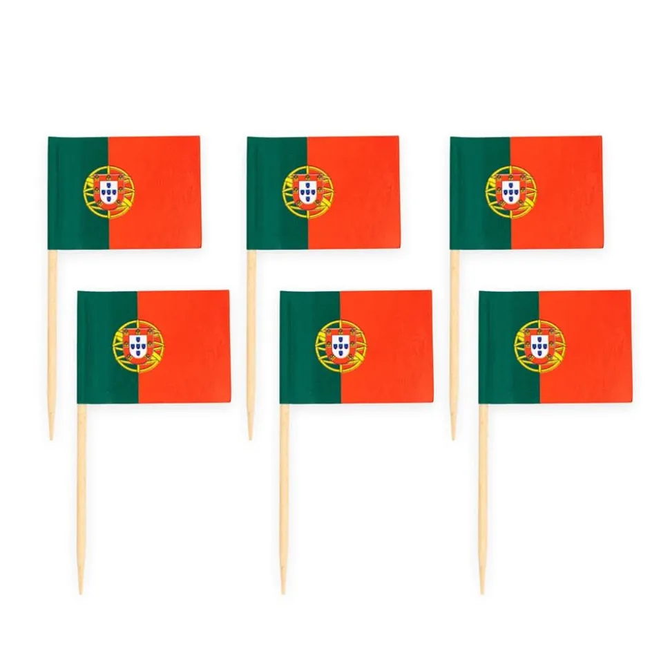 Cocktailflagg Portugal, 50 stk
