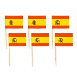Cocktailflagg Spania, 50 stk