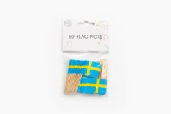 Cocktailflagg Sverige, 50 stk