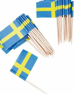 Cocktailflagg Sverige, 50 stk