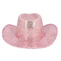 Cowboyhatt Rodeo Party Paljetter Lyserosa