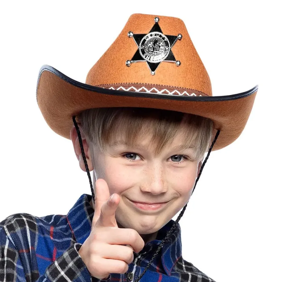 Cowboyhatt Sheriff Junior Brun