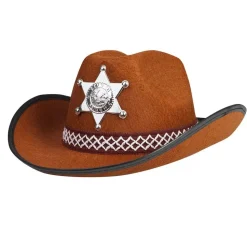 Cowboyhatt Sheriff Junior Brun