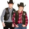 Cowboyvest m/stjerne Sort