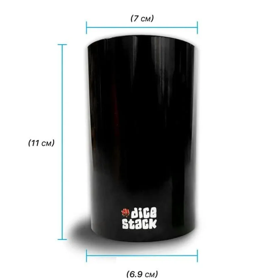 Dice Stack sett for 5 terninger, Rød