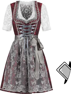 Dirndl Amelie Rød