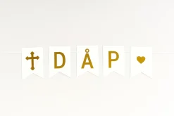 Dåp Banner i Gull