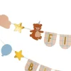 First Birthday Banner med bjørner 2,55m