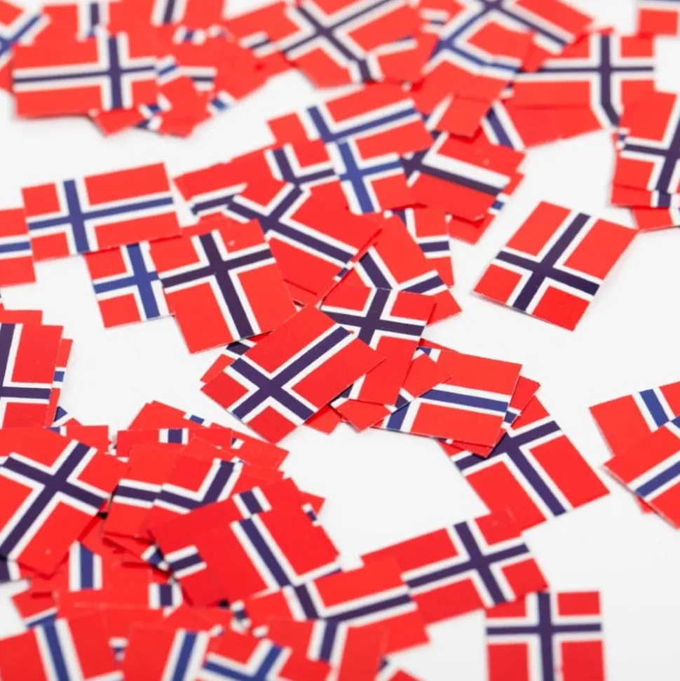 Flaggkonfetti Norge, 150 stk