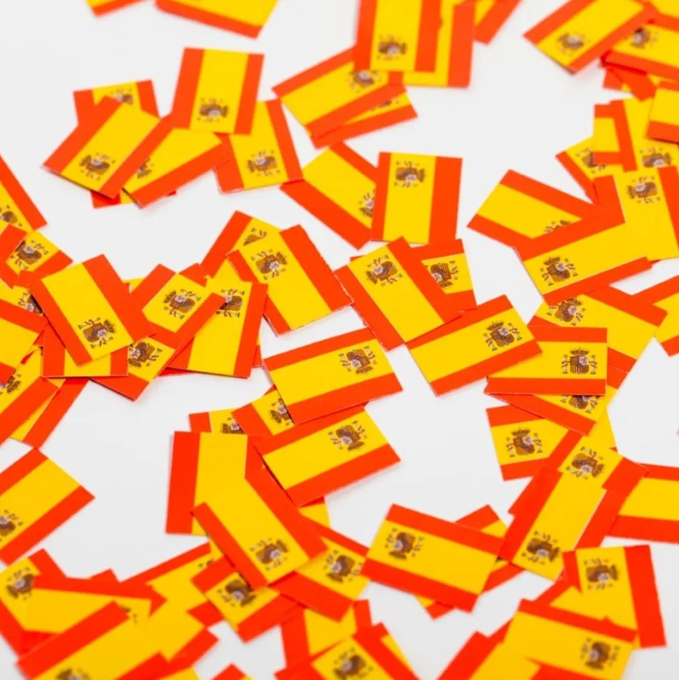 Flaggkonfetti Spania, 150 stk