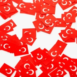 Flaggkonfetti Tyrkia, 150 stk