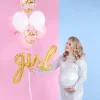 Folieballong Banner Girl i Gull 77 x 70 cm