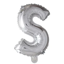 Folieballong Bokstav Sølv 41cm