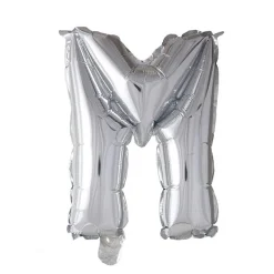 Folieballong Bokstav Sølv 41cm