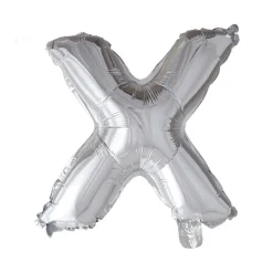 Folieballong Bokstav Sølv 41cm