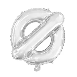 Folieballong Bokstav Sølv 41cm