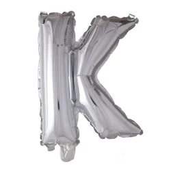 Folieballong Bokstav Sølv 41cm