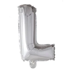 Folieballong Bokstav Sølv 41cm