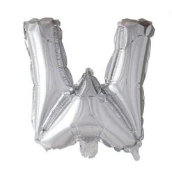 Folieballong Bokstav Sølv 41cm