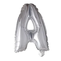 Folieballong Bokstav Sølv 41cm