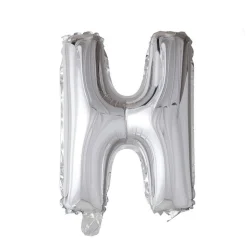 Folieballong Bokstav Sølv 41cm