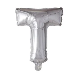 Folieballong Bokstav Sølv 41cm