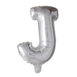 Folieballong Bokstav Sølv 41cm