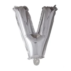 Folieballong Bokstav Sølv 41cm