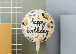 Folieballong Byggeplass, 45cm