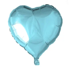 Folieballong Hjerte Lys Blå, 46 cm