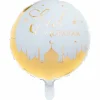 Folieballong Standard Eid Mubarak Hvit og Gull