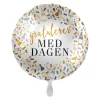 Folieballong Standard, Gratulerer med Dagen, Feiring
