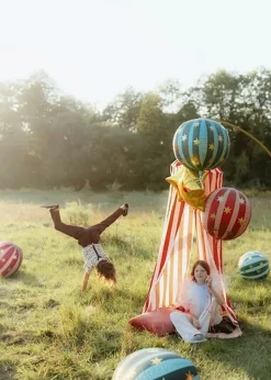 Folieballong Stjerner Rød, 75cm