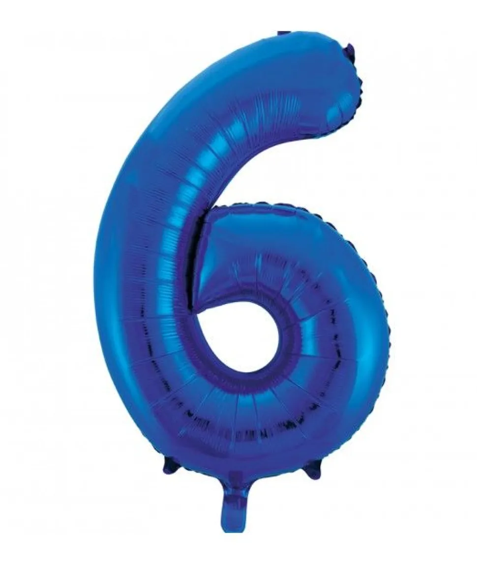 Folieballong tall blå 86cm